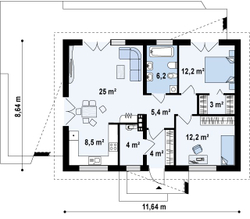 Проект Дома 81 кв. м К-99