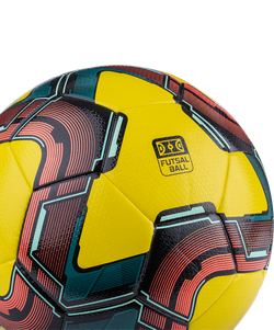 Мяч футзальный Inspire №4, желтый/черный/красный