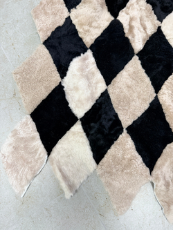 Покрывало меховое ковер из шкуры овчины