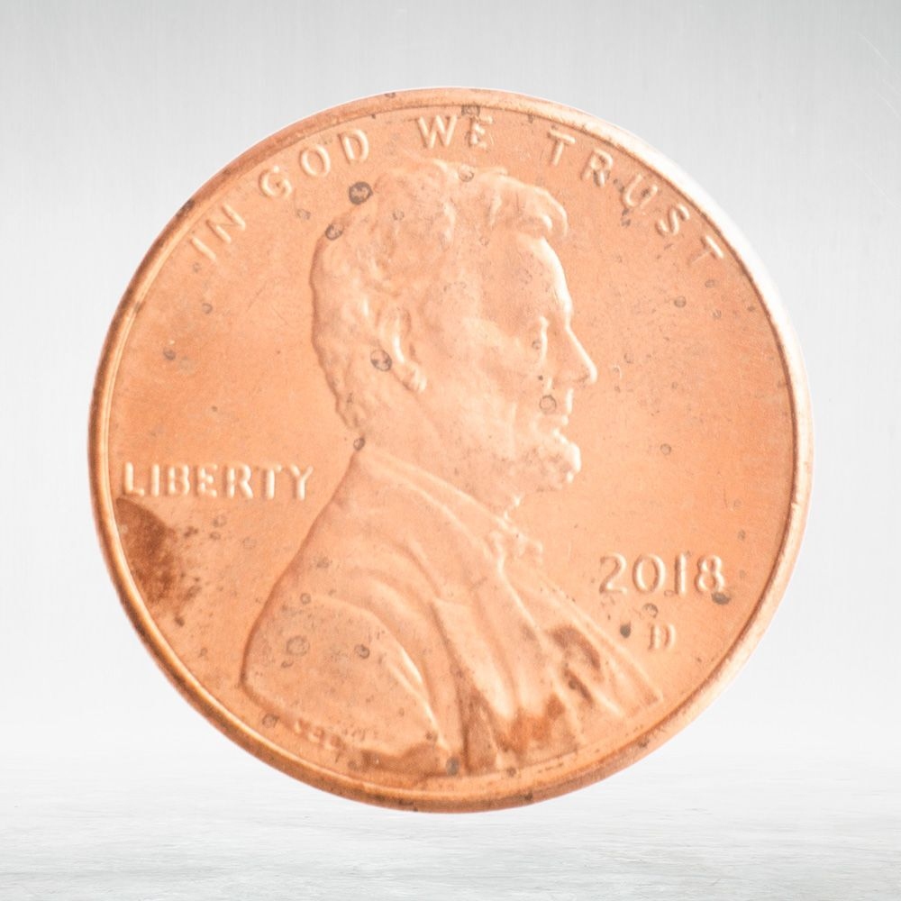 USA, 1 Cent, 2018 - Lincoln Memorial - Shield Reverse Cent, XF