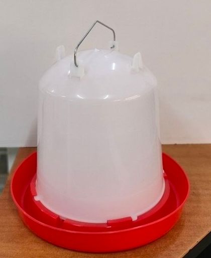 Поилка вакуум с пробкой 10 л, ручка металл