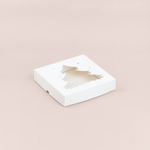 Коробка для пряников с окном ёлка 155*155*35 мм