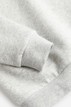 H&M Толстовка с принтом, светло-серый