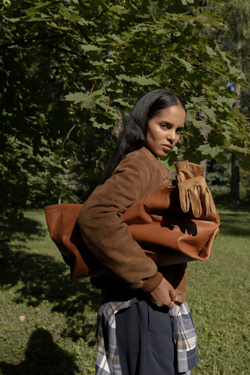 Тоут из кожи Weekender bag «Autumn Leaf»
