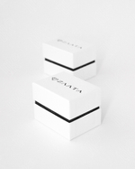 Футляр картонный 80x60x60 мм с флокированным ложементом.