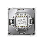 ARTGALLERY 2-клавишный ВЫКЛЮЧАТЕЛЬ КНОПОЧНЫЙ, 10АХ, механизм, быстрозажим. клем., МОККО