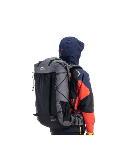 Рюкзак Naturehike Rock Series NH19BP095 60-65 л с рамой, dyneema,  черный, 6927595761649