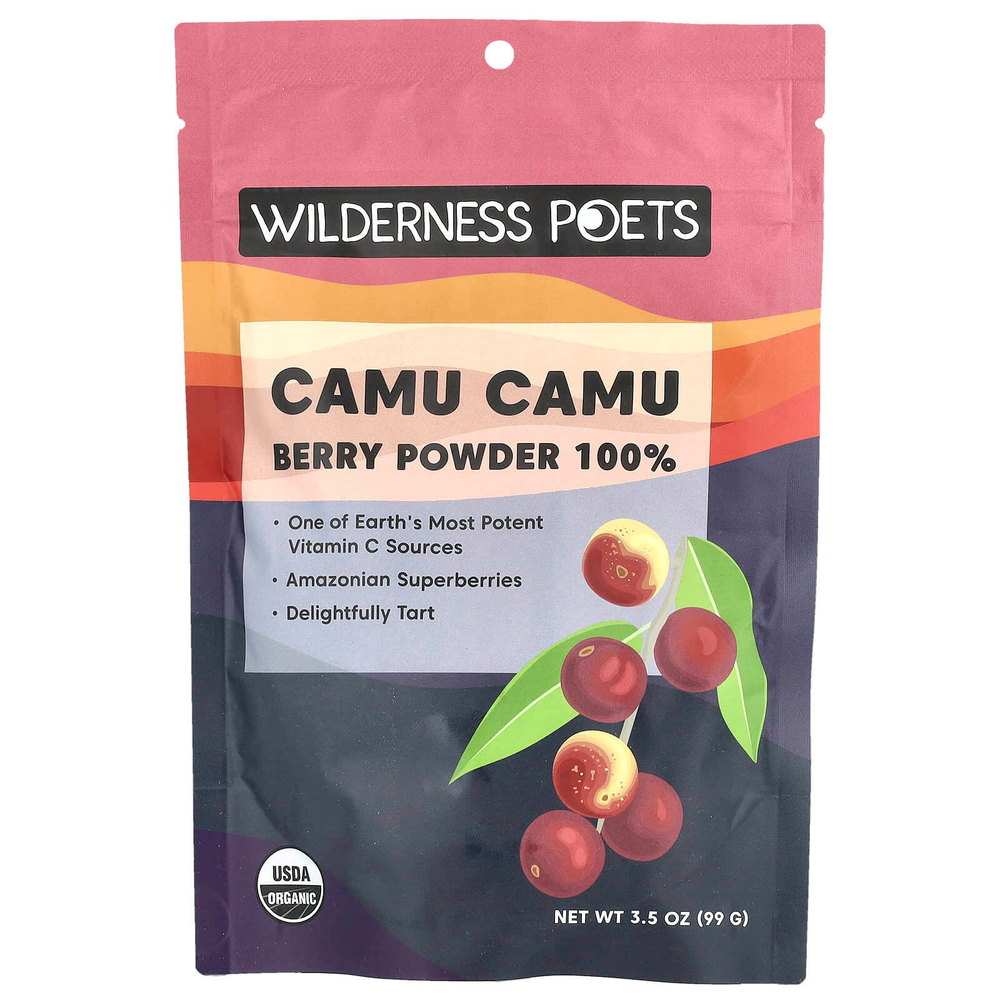 Wilderness Poets, порошок из органических ягод каму-каму, 99 г (3,5 унции)