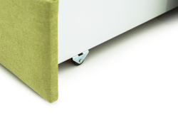 Детская мягкая кровать с ящиком Бельмарко Letmo авокадо рогожка