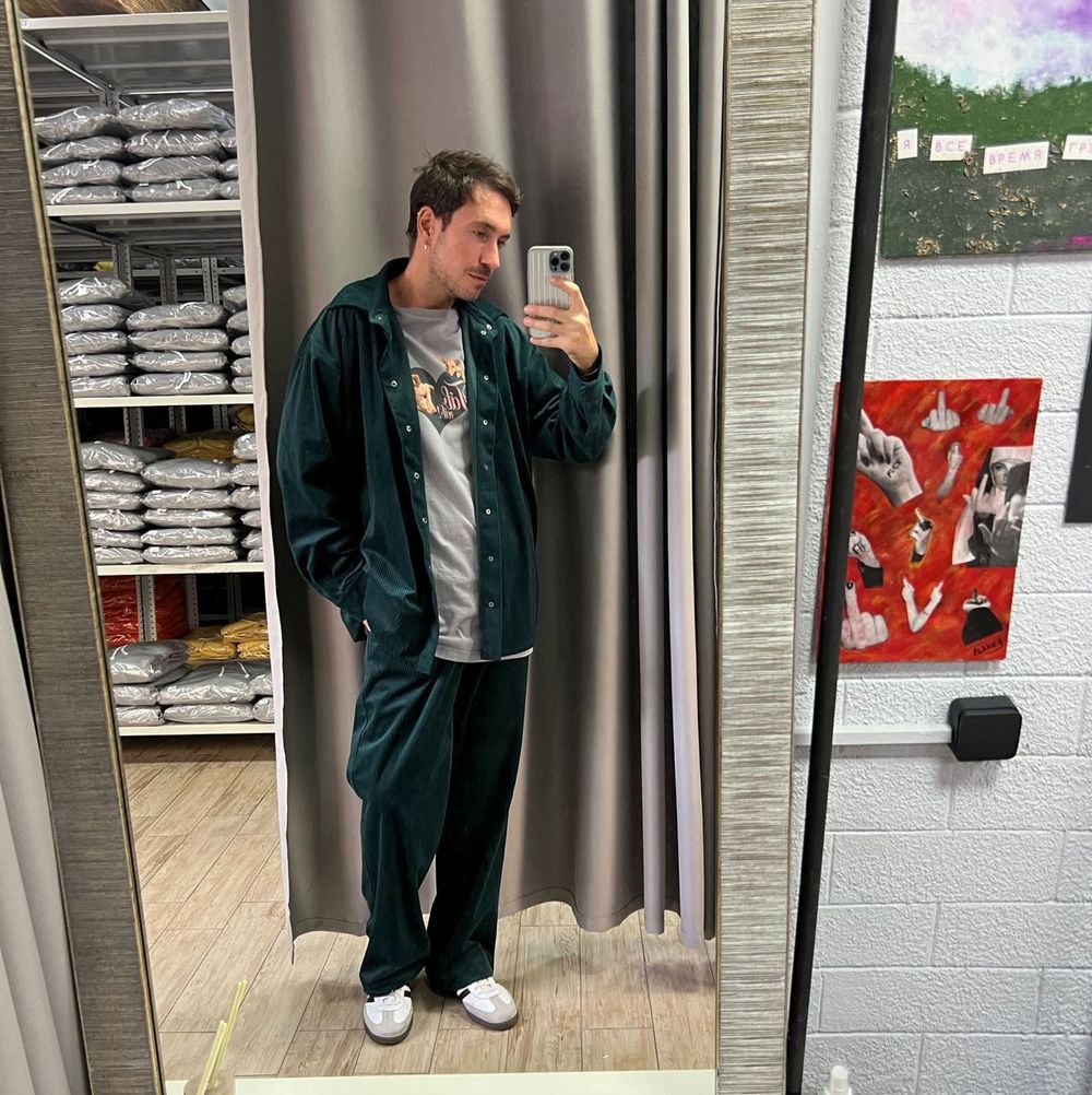 Рубашка Смерч #5 изумрудная