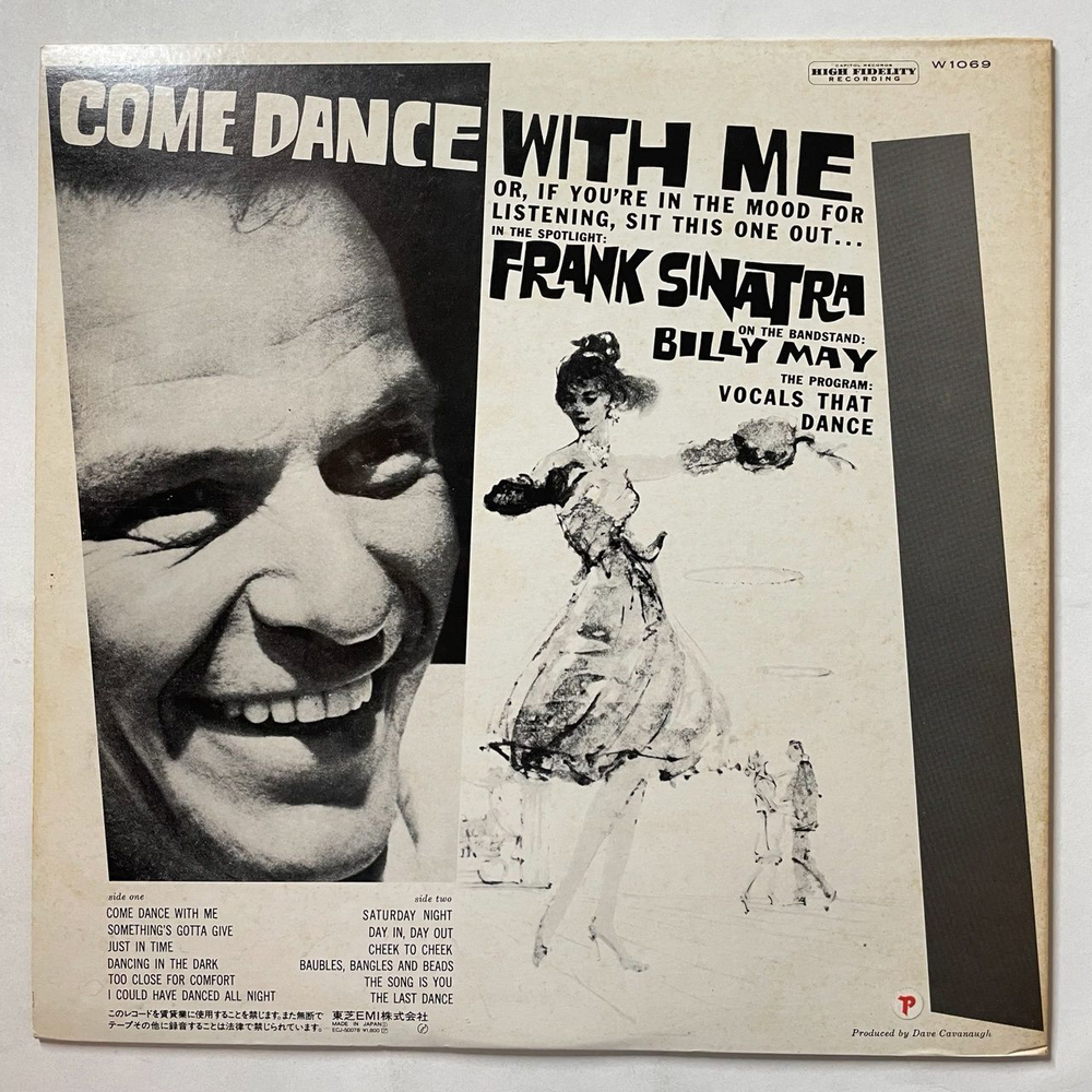 Винтажная виниловая пластинка LP Frank Sinatra Come Dance With Me (Japan 1982) (No Obi)