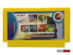 Картридж 8-Bit - 10в1 ARIEL MERMAID+ALADDIN+BOOGERMAN+NINJA TURTLES 1.2.3.4+M.K.-4+THE LION KING...