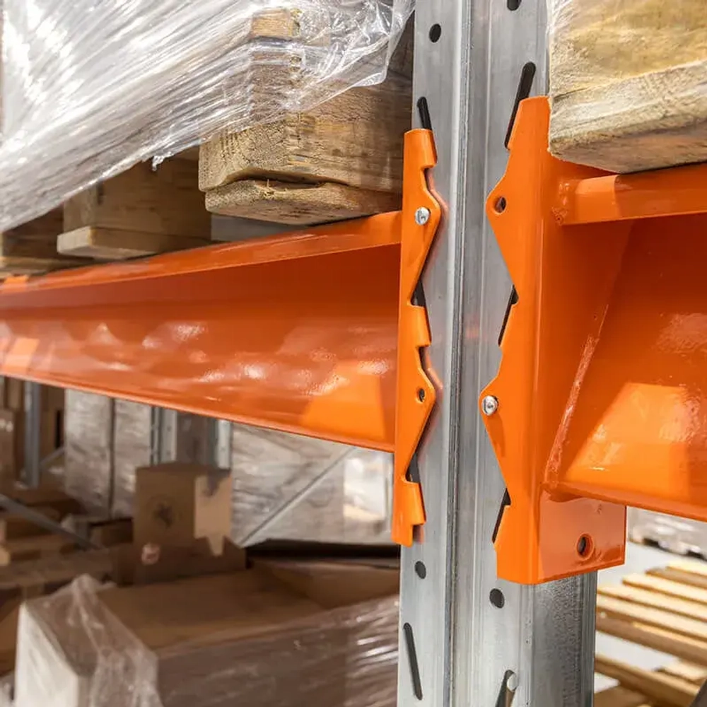 Секция приставная стеллажа металлического паллетного 6000х2700х1100 мм (85.1.5). Ярусы: пол+4