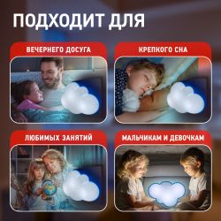 Ночник - светильник светодиодный ЭРА NN-605-LS-W в розетку с датчиком освещенности белый | Ночники