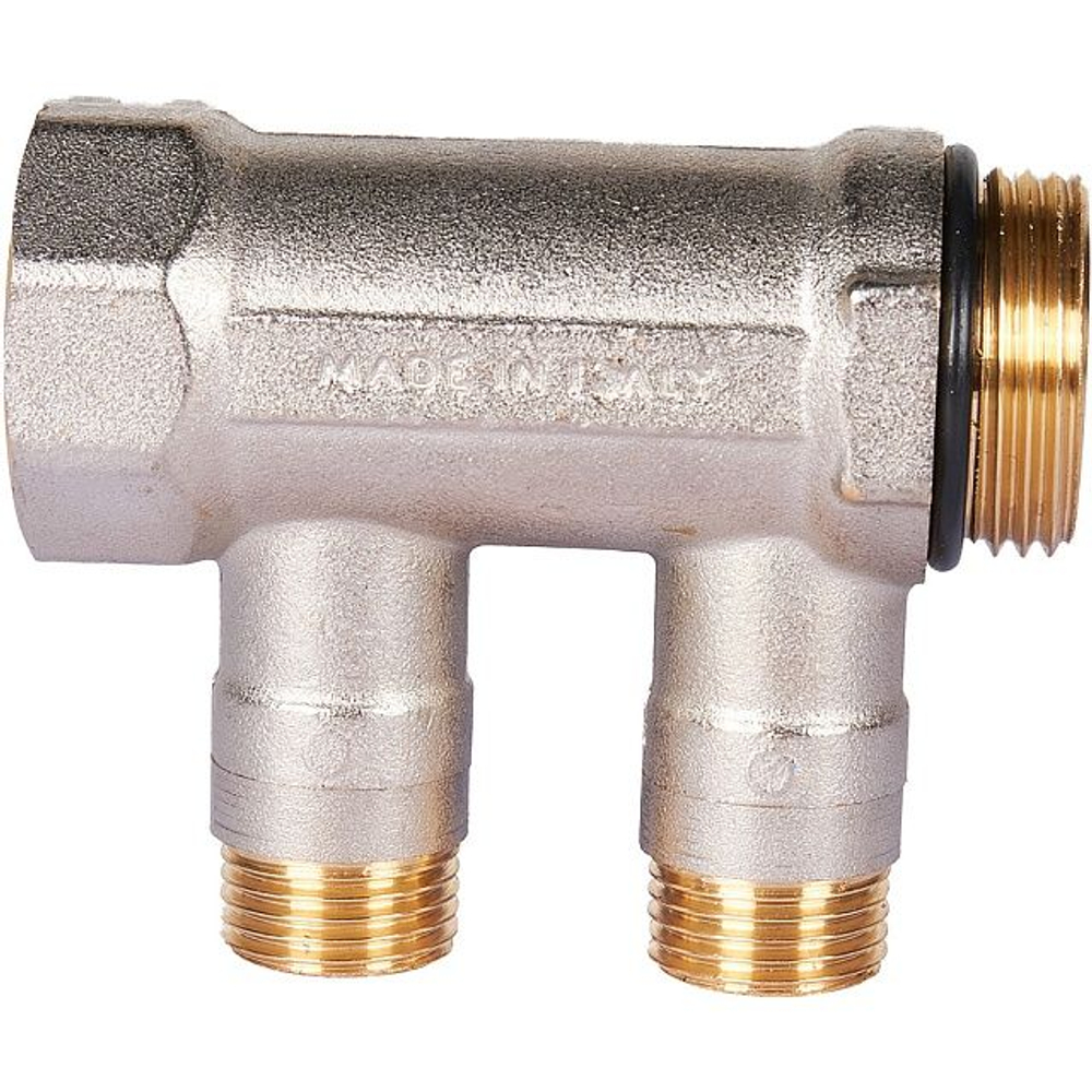 Коллектор отсекающий 1х1/2 2 выхода синий STOUT SMB-6211-011202