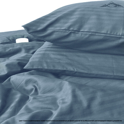 Сатин-страйп "Синий" полоса 1х1 | ш.220 см | 130 г/м²