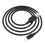 Кабель USB - Lightning BOROFONE BX42 Silicone (черный) 1м