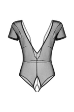 Эротическое боди Waname Abandon с короткими рукавами (Размер: 42-44) (Цвет: черный)