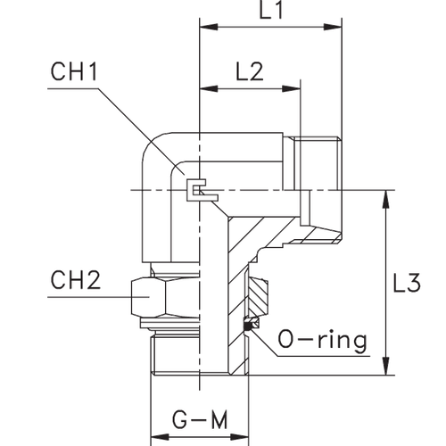 Штуцер FRG90 DL22 BSP 3/4" (корпус)