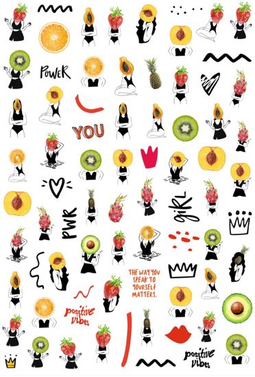 Слайдер-дизайн Crazy Shine Nails mini: Фруктория