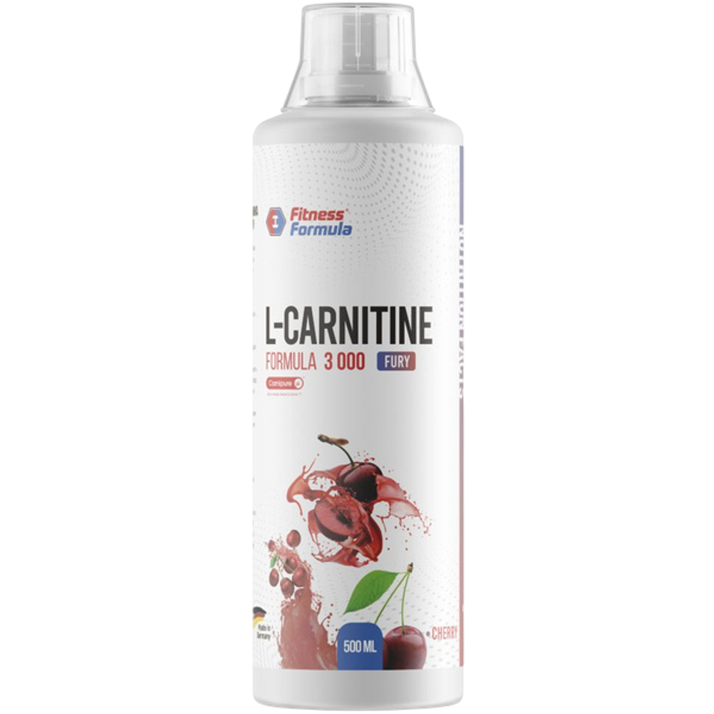 Fitness Formula L-Carnitine 3000 500 ml , L-Карнитин со вкусом Вишни !!!Срок 31.08.2025