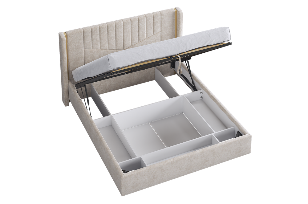 Кровать с подъемным механизмом "Диор" 160х200 см (кашемир суфле (велюр))