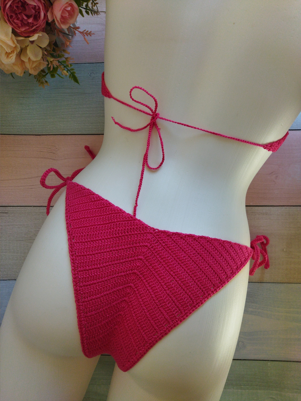 Купальник вязаный