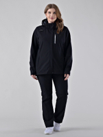 Женская куртка-виндстоппер софтшелл на флисе  БР 221/21836-1_207 Черный