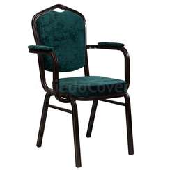 Стул Хит 25мм с подлокотниками, орех, шеннил Palmira