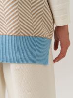 Жилетка для девочки в школу AT953 темно-бежевый