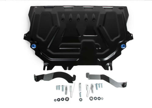 Защита картера и КПП Rival (усиленная) для Ford Kuga II поколение 2013-2019, сталь 1.8 мм, с крепежом, штампованная, 111.1871.1