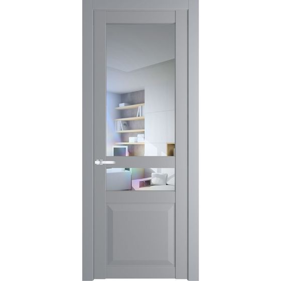 Межкомнатная дверь эмаль Profil Doors 1.5.4PD смоки остеклённая