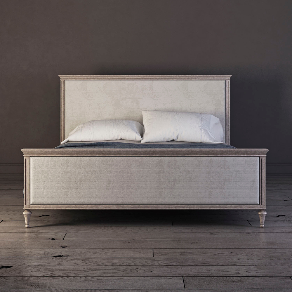 Кровать Riverdi с мягким изголовьем и изножьем