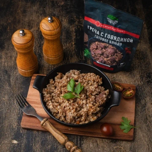 Греча с говядиной Кронидов