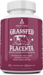 Ancestral Supplements - Grass Fed Beef Placenta 500 mg 180 capsules