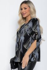 Джемпер Дэрби (черный/штрихи) Б12448-10 LT Collection