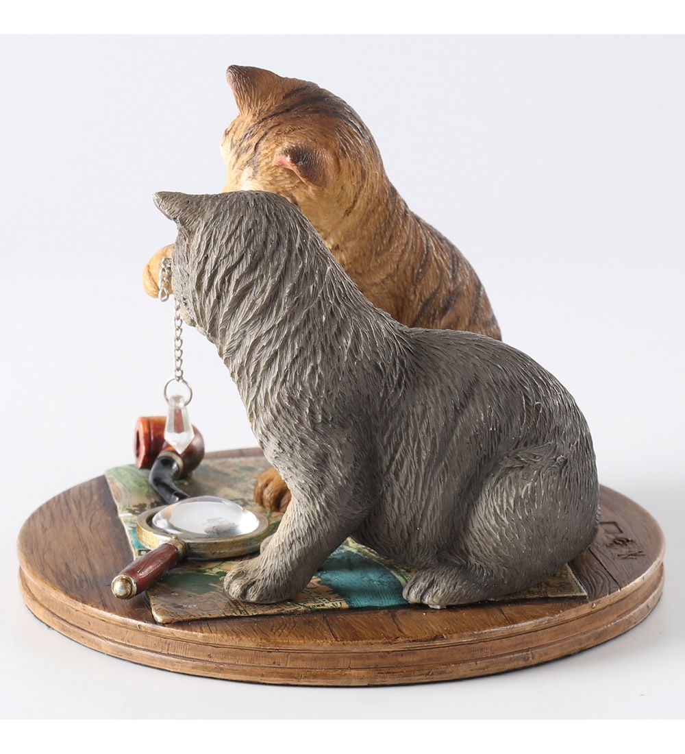 Veronese WS-1353 Статуэтка «Пара котов - Purrlock Holmes» (Лиза Паркер)