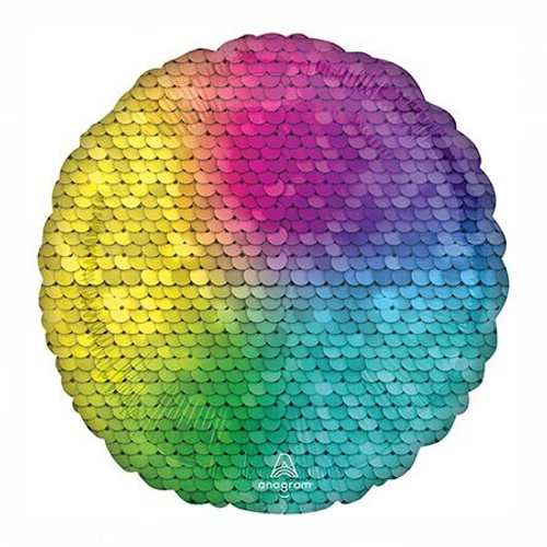 Круг 18" Пайетки Rainbow An
