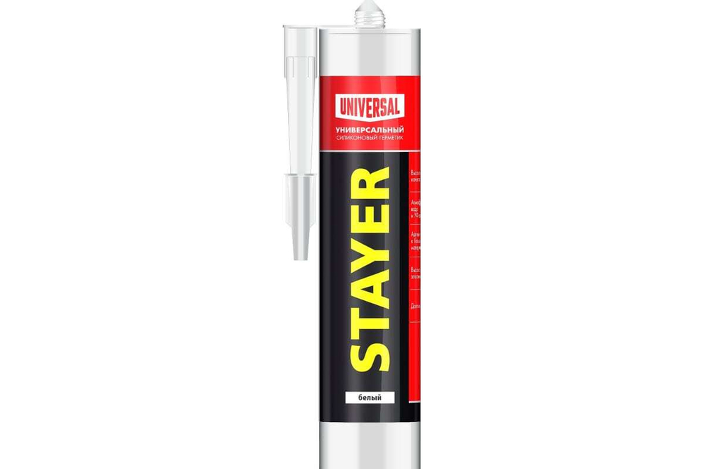 Универсальный герметик STAYER Master силиконовый белый 260 мл 41213-0_z01