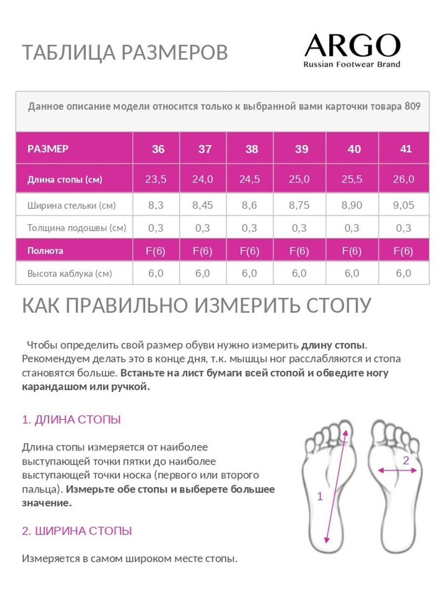 Босоножки женские ARGO Натуральная кожа