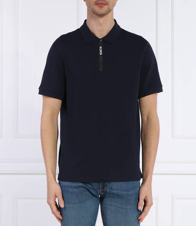 Поло SS ZIP LOGO Michael Kors - темно-синий(CS350DD2ZY)