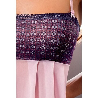 Светло-розовая сорочка Muna Chemise XXXL (52-54 ) (Цвет: розовый, фиолетовый)