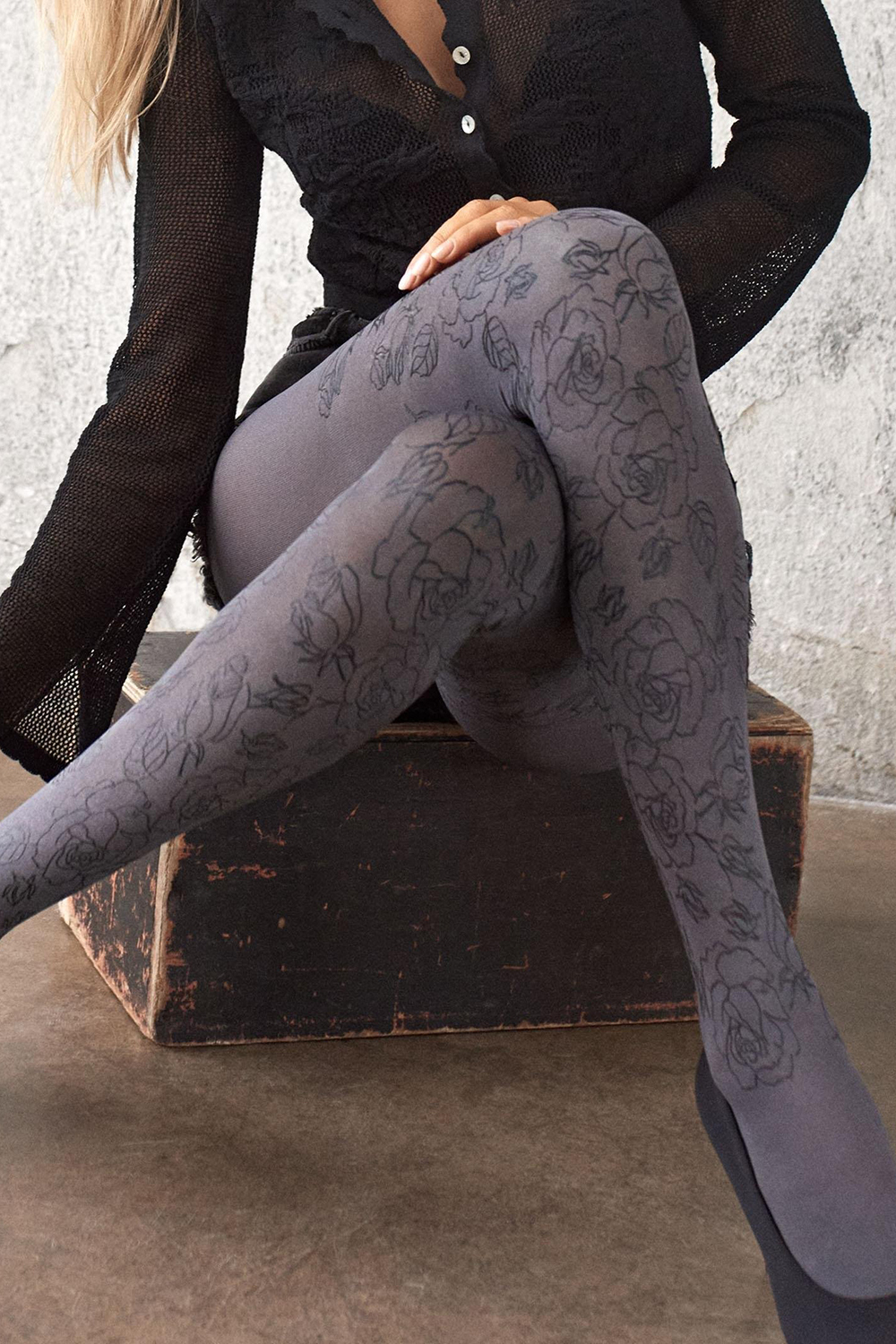 Grace B04 Melange-Black