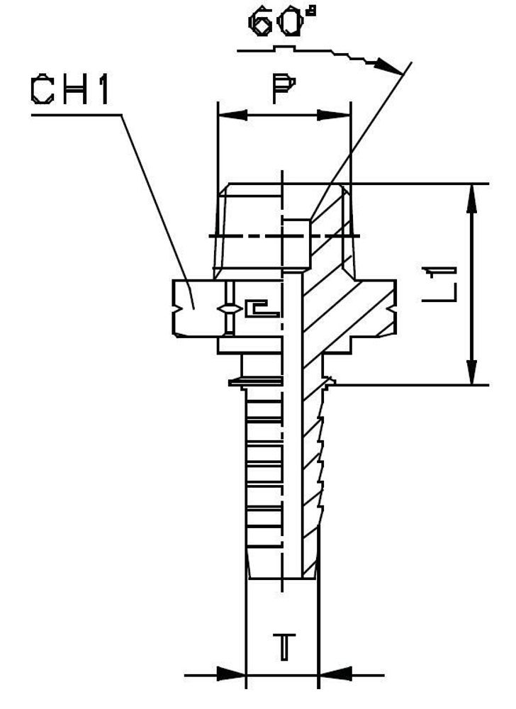 Фитинг DN 10 NPTF 1/2