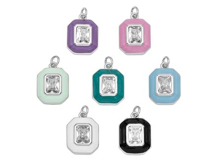 Подвеска-кулон "Винтаж", 18,5мм, эмаль