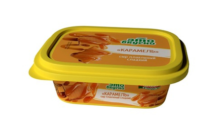 Сыр плавленый сладкий "Это вкусно" Карамель 40% 150г. Бабушкина крынка