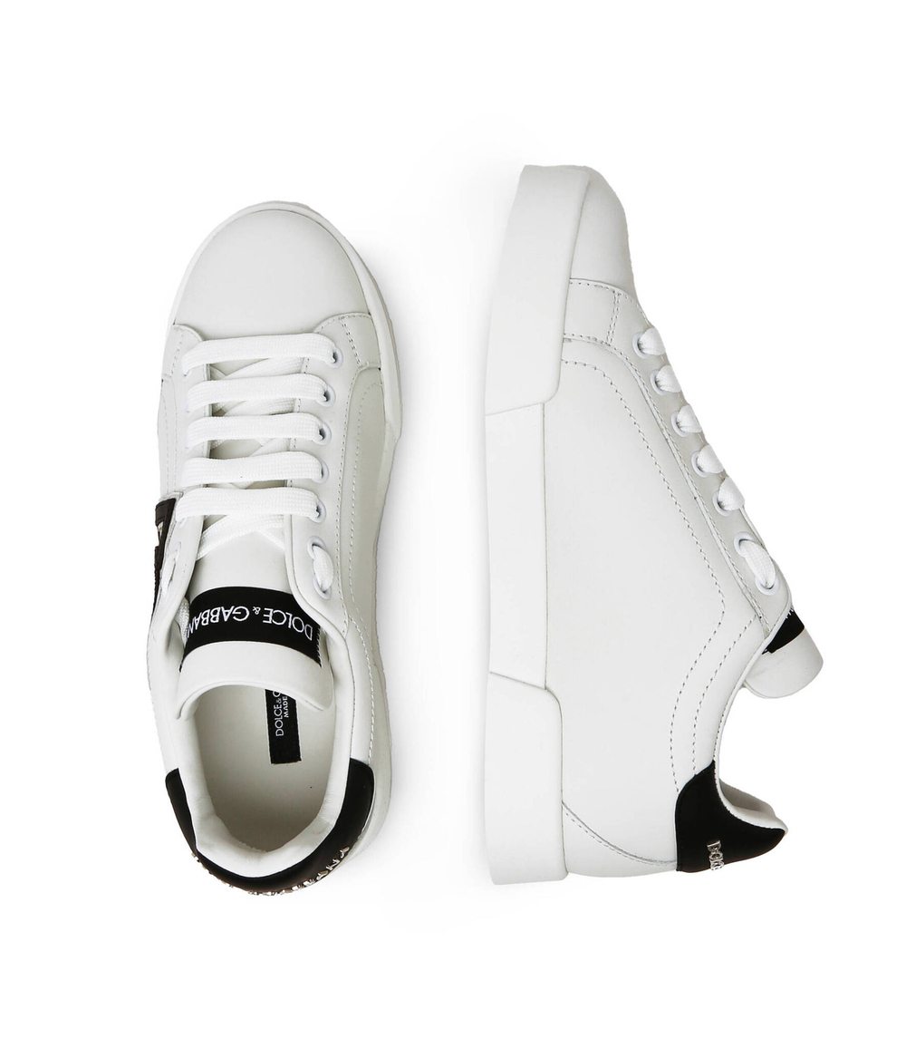Кожаные кроссовки Dolce & Gabbana - белый(CK1545 AC330)
