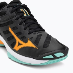 Кроссовки волейбольные Mizuno Wave Voltage 2 black/tangelo/ice green