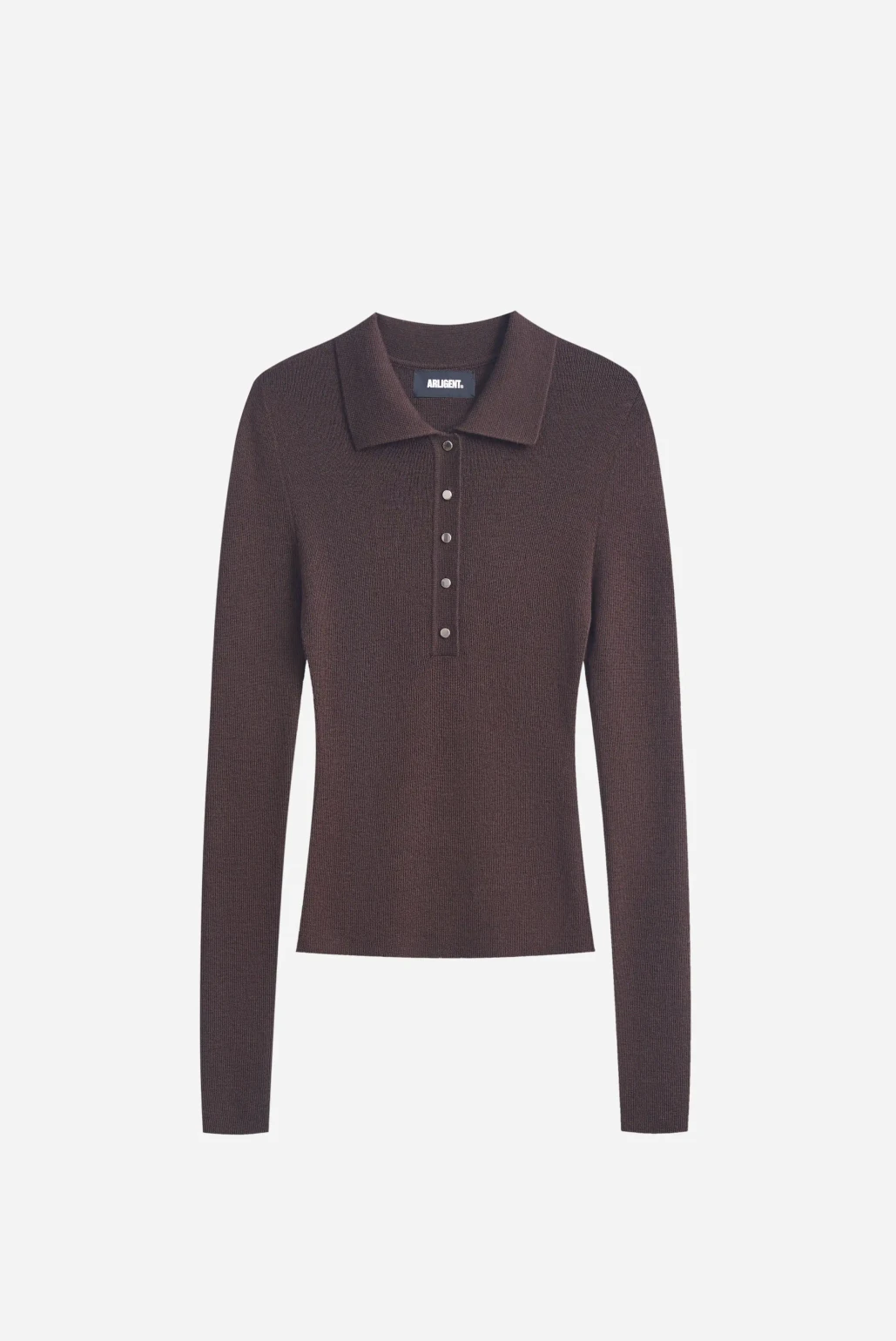 Джемпер поло шоколадный