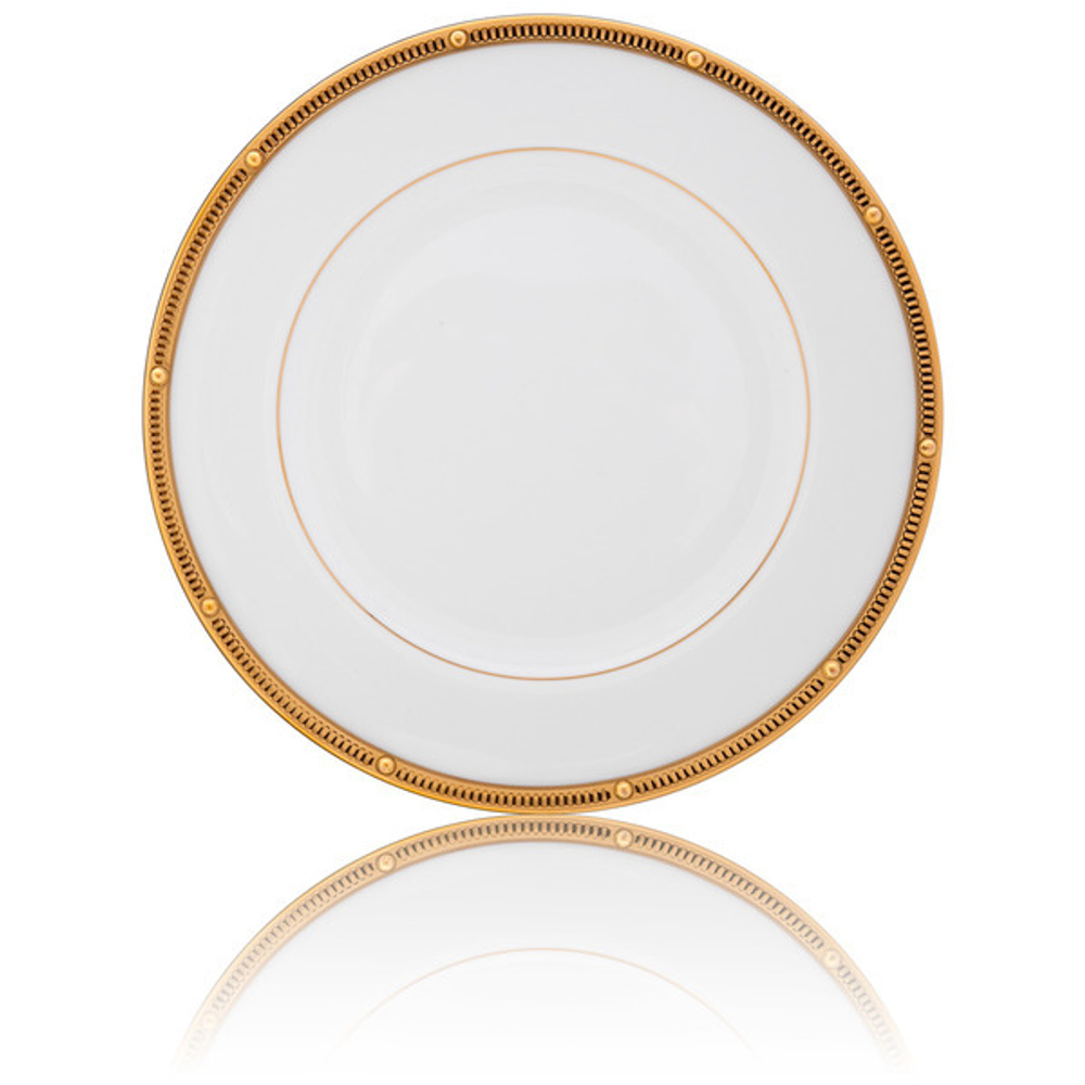 Тарелка десертная 17см Noritake Рочель Золотой кант